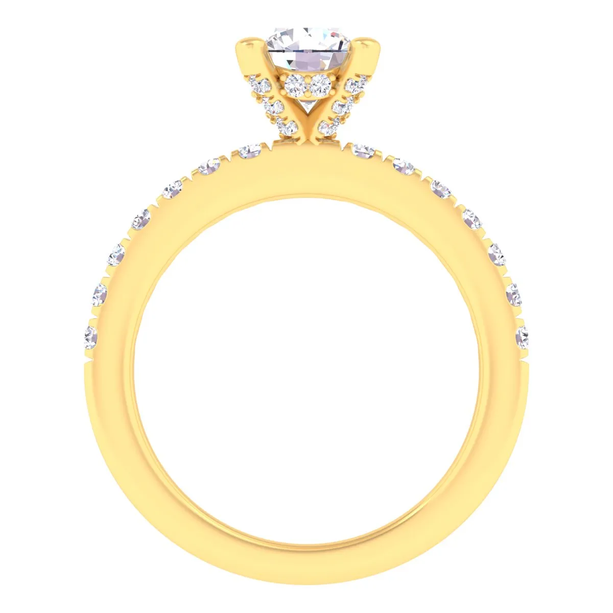 Cara Ring with Hidden Halo