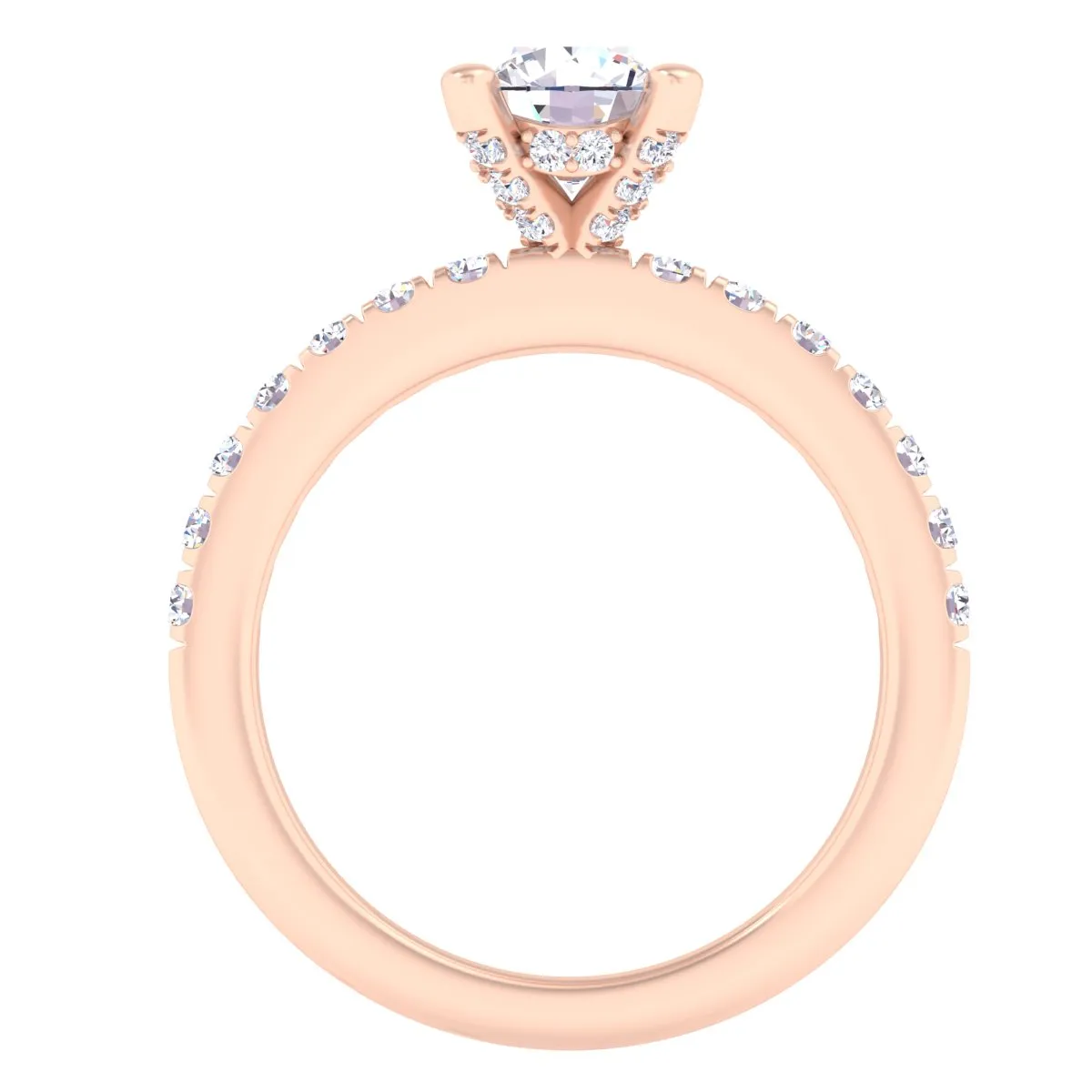 Cara Ring with Hidden Halo