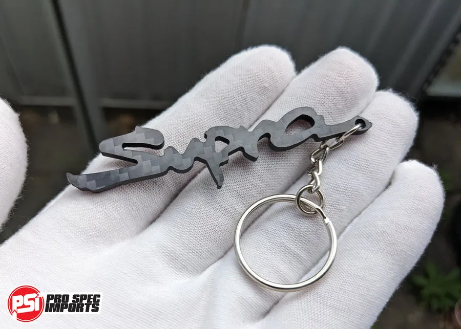 Carbon Fibre Supra Keychain
