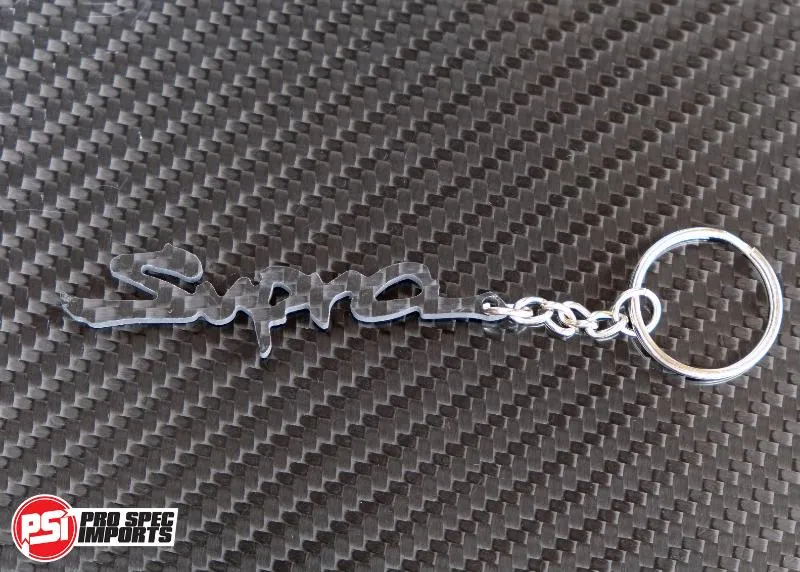 Carbon Fibre Supra Keychain