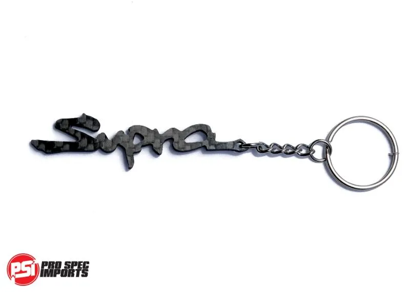 Carbon Fibre Supra Keychain