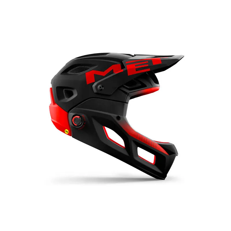 Casco para enduro MET Parachute MCR con MIPS Talla L Color negro con rojo