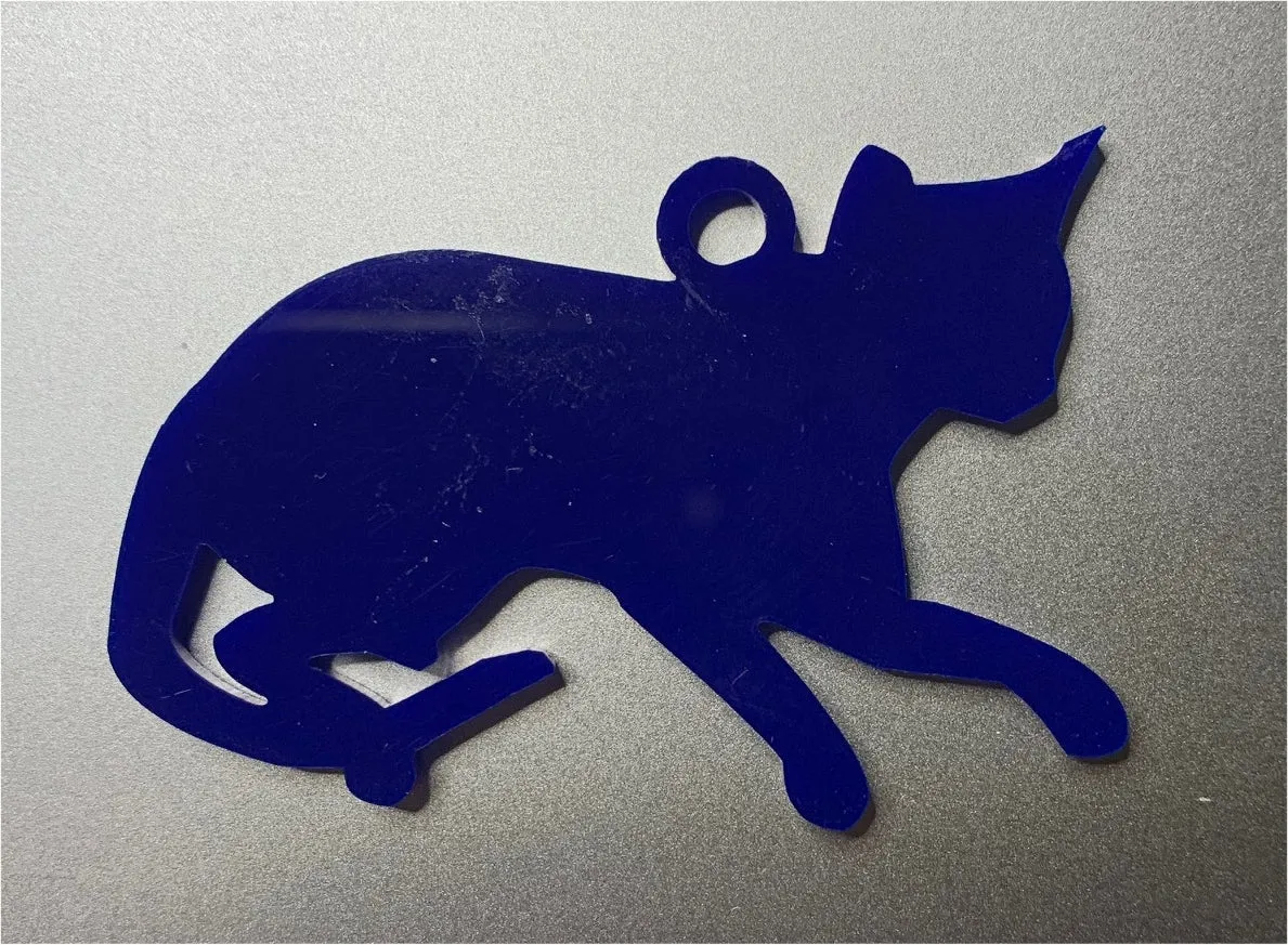 Cat laying Key ring