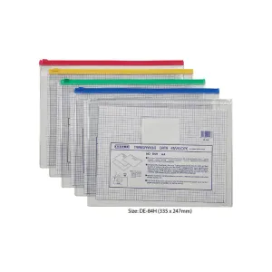 Centre Pvc Zip Bag  A4