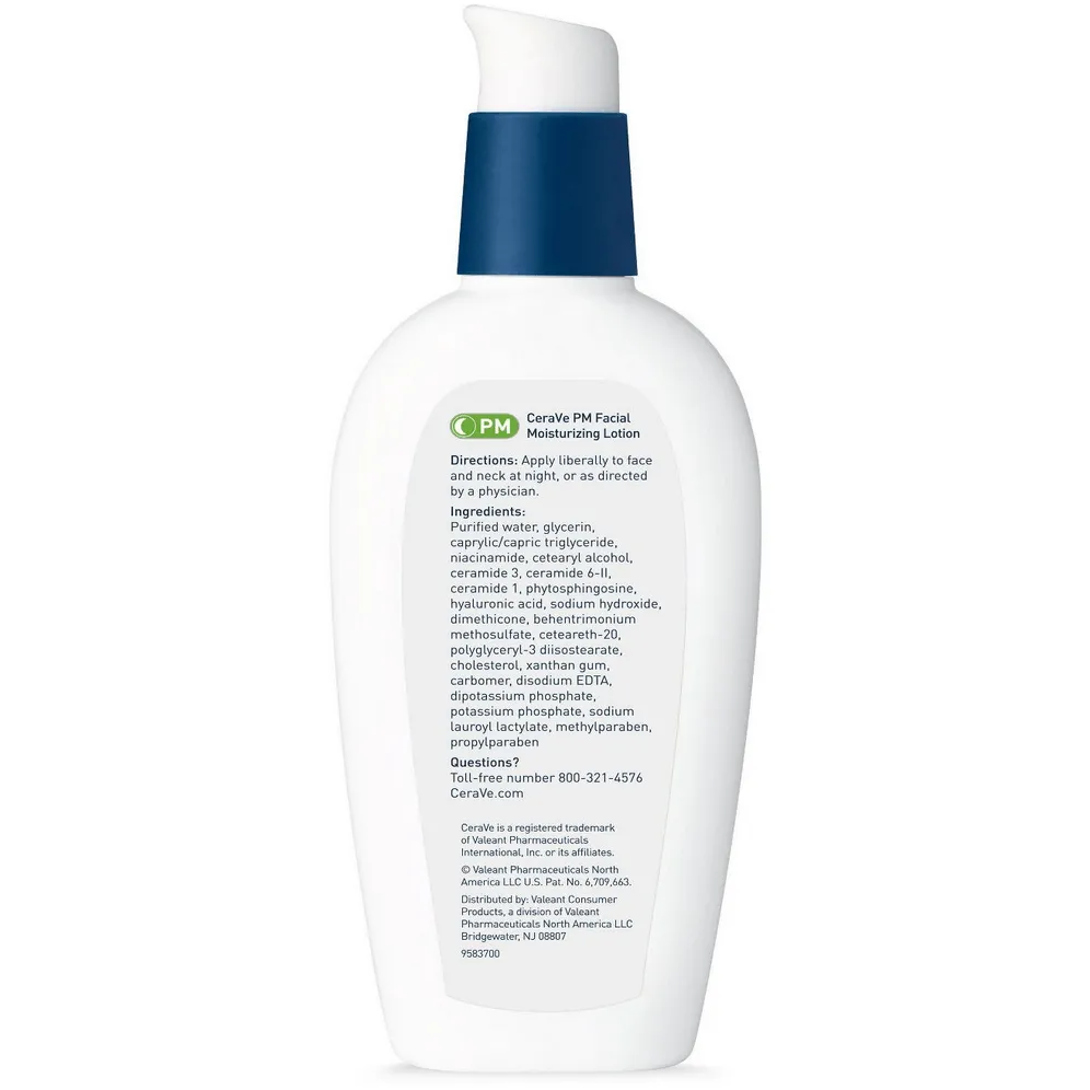 CeraVe PM Facial Moisturizing Lotion for Nighttime