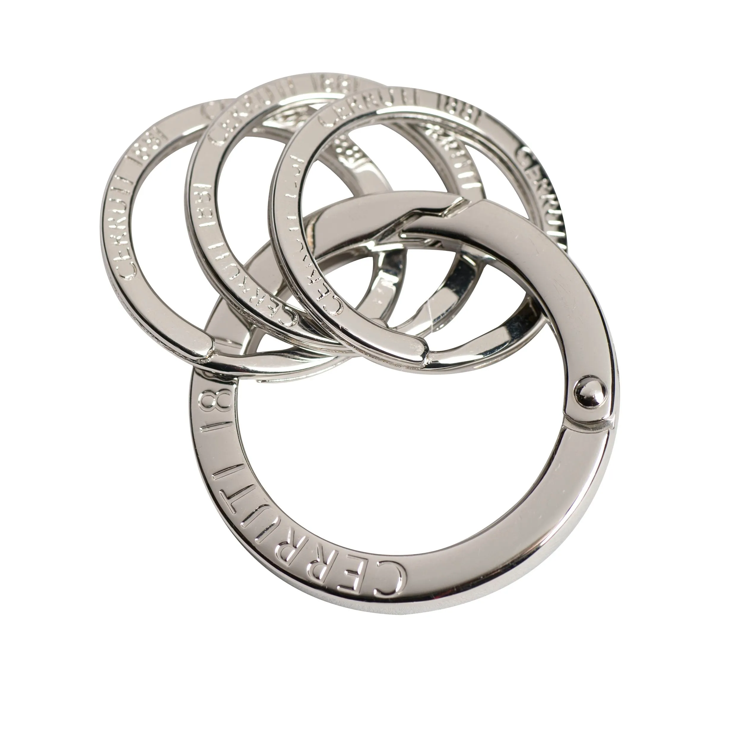 CERRUTI 1881 NPBK209-Set Zoom Classic Silver (ballpoint pen & key ring)