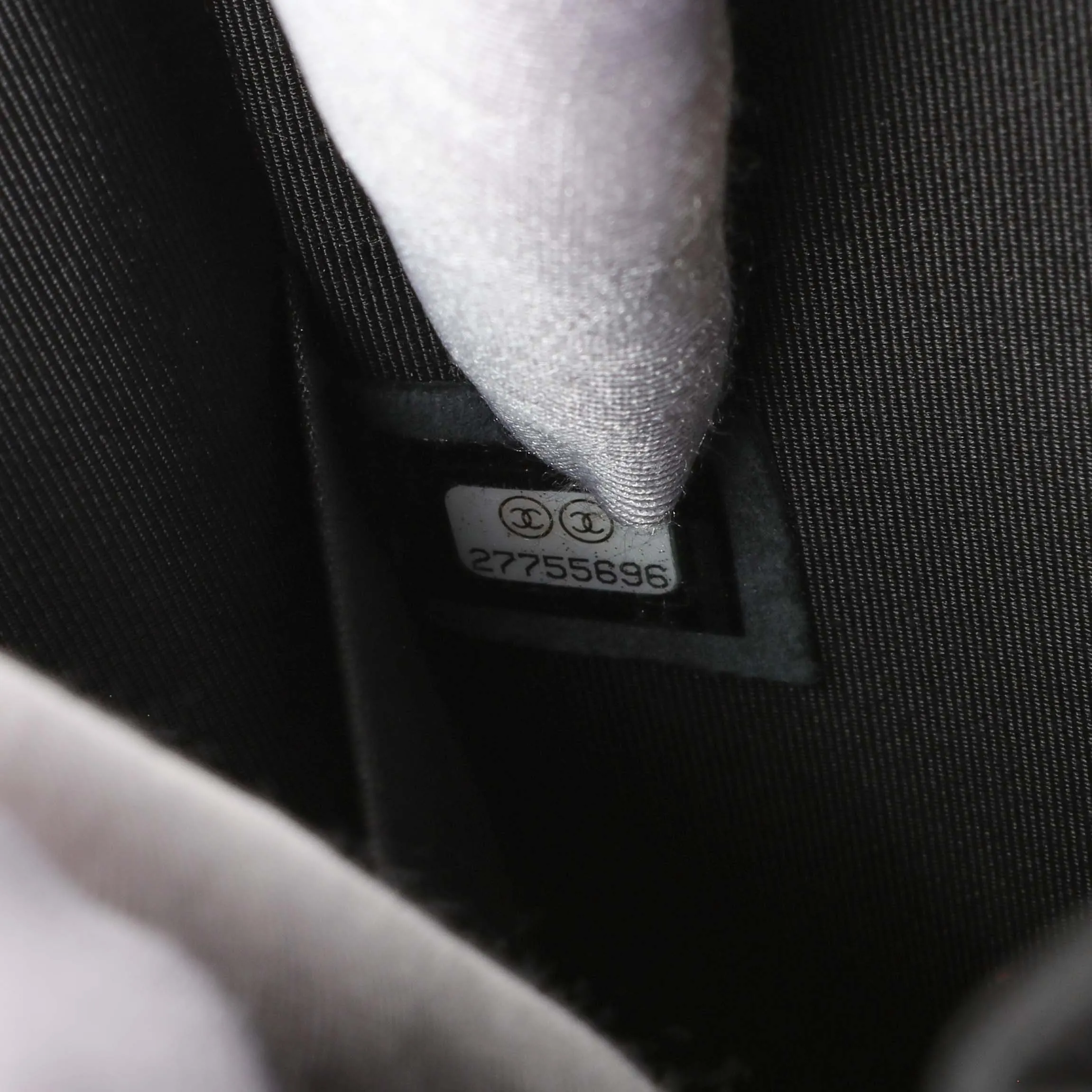Chanel Black Quilted Caviar North South Boy Flap