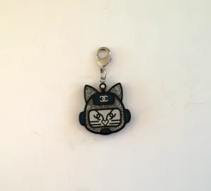 Chanel Choupette Glitter Key Ring Bag Charm