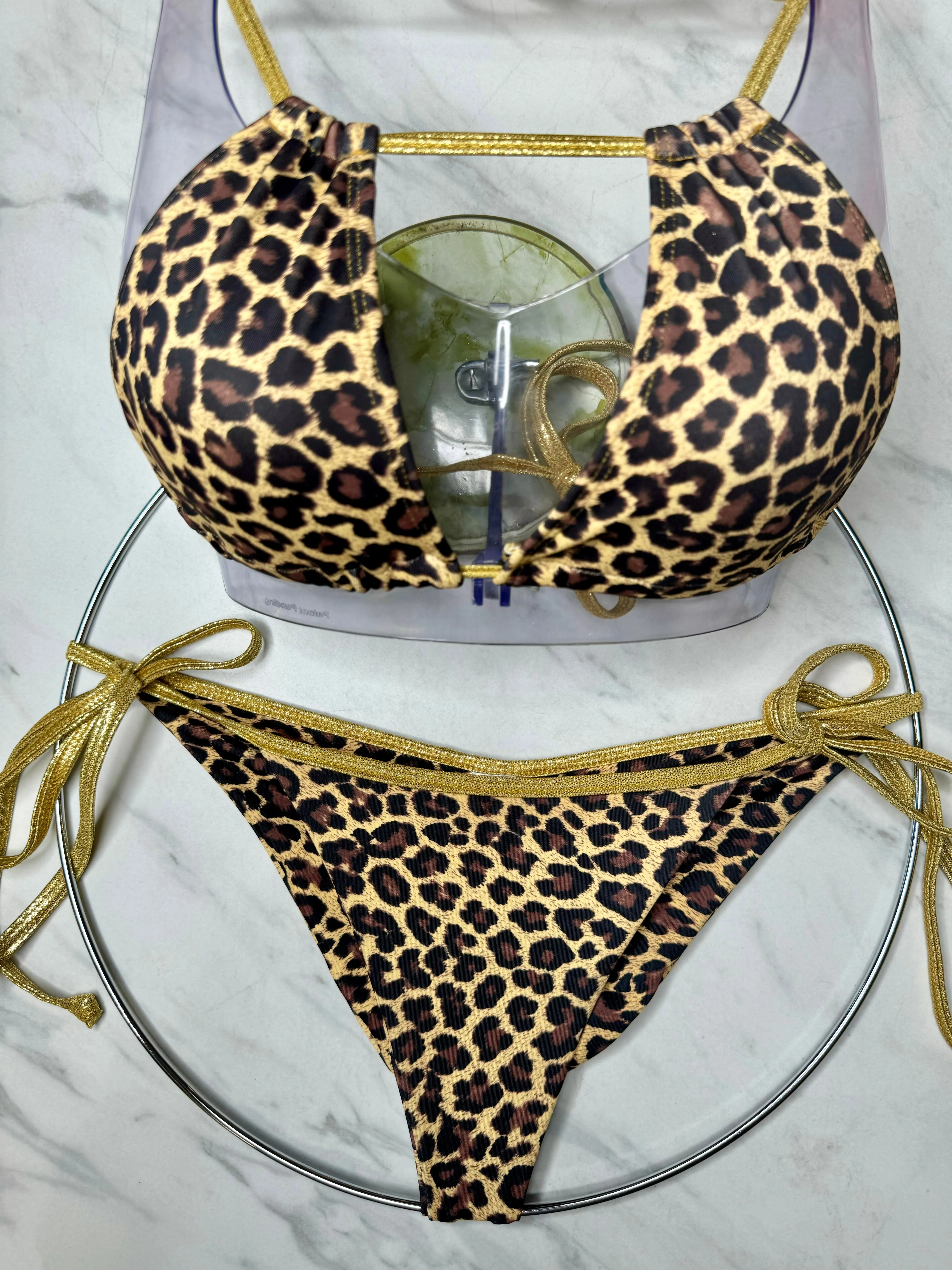 Cheetah & Gold Convertible Top