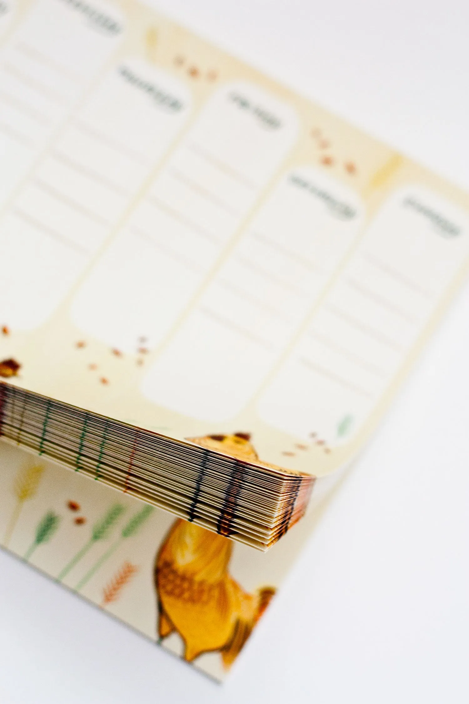 Chicken Weekly Planner Notepad – Undated Weekly Calendar
