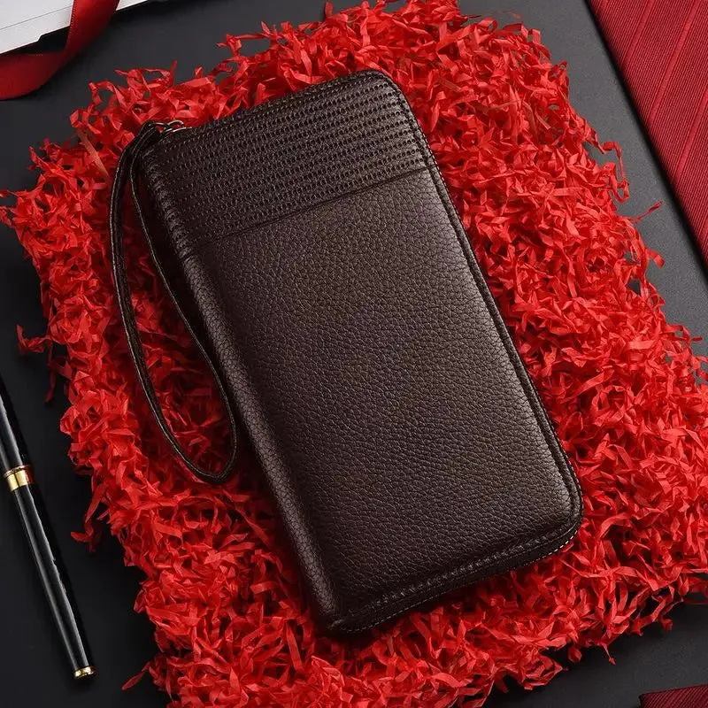 Clairfort Business Wallet - RFID Blocking Leather Clutch & Card Holder