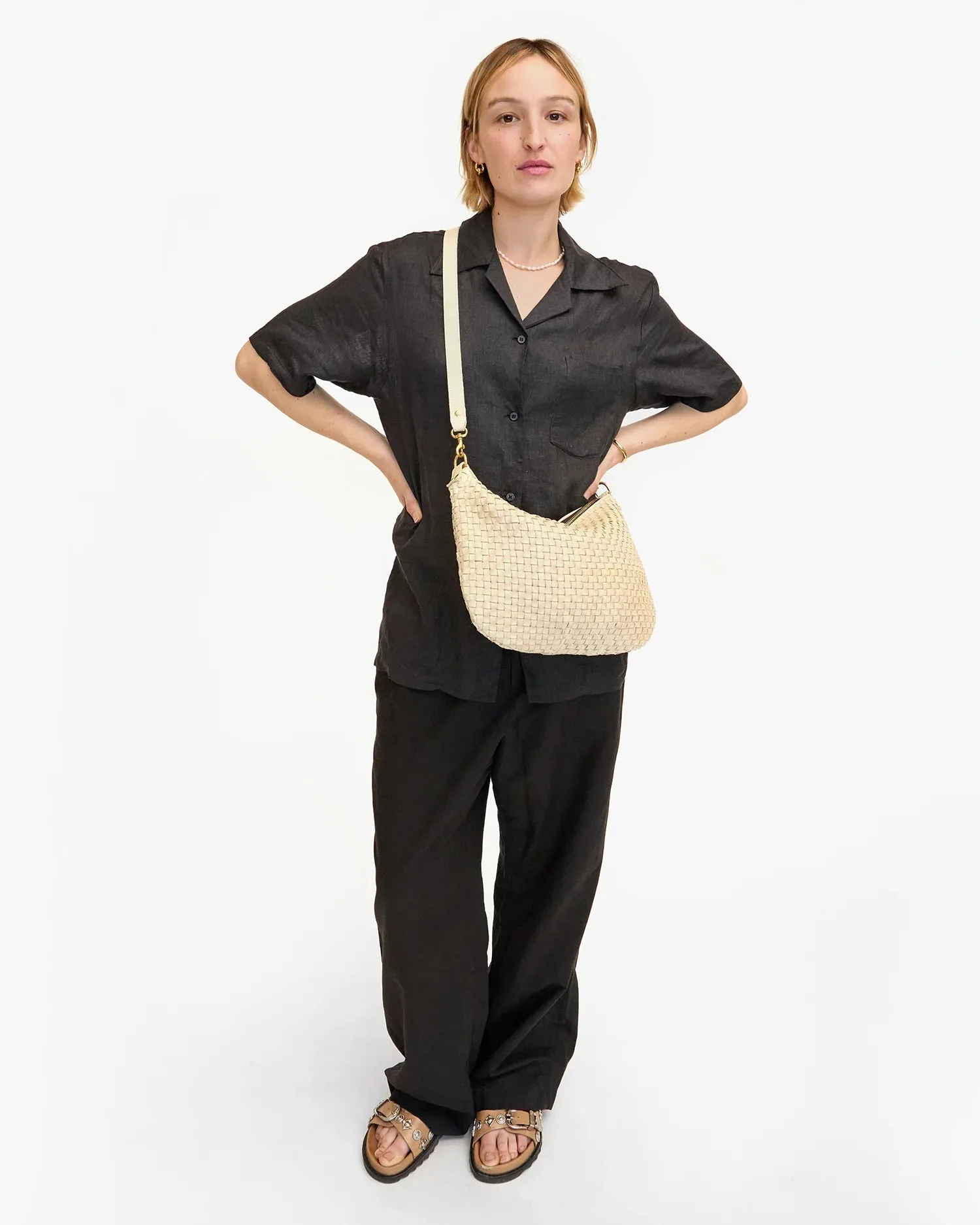 Clare V. Moyen Messenger - Woven Checker