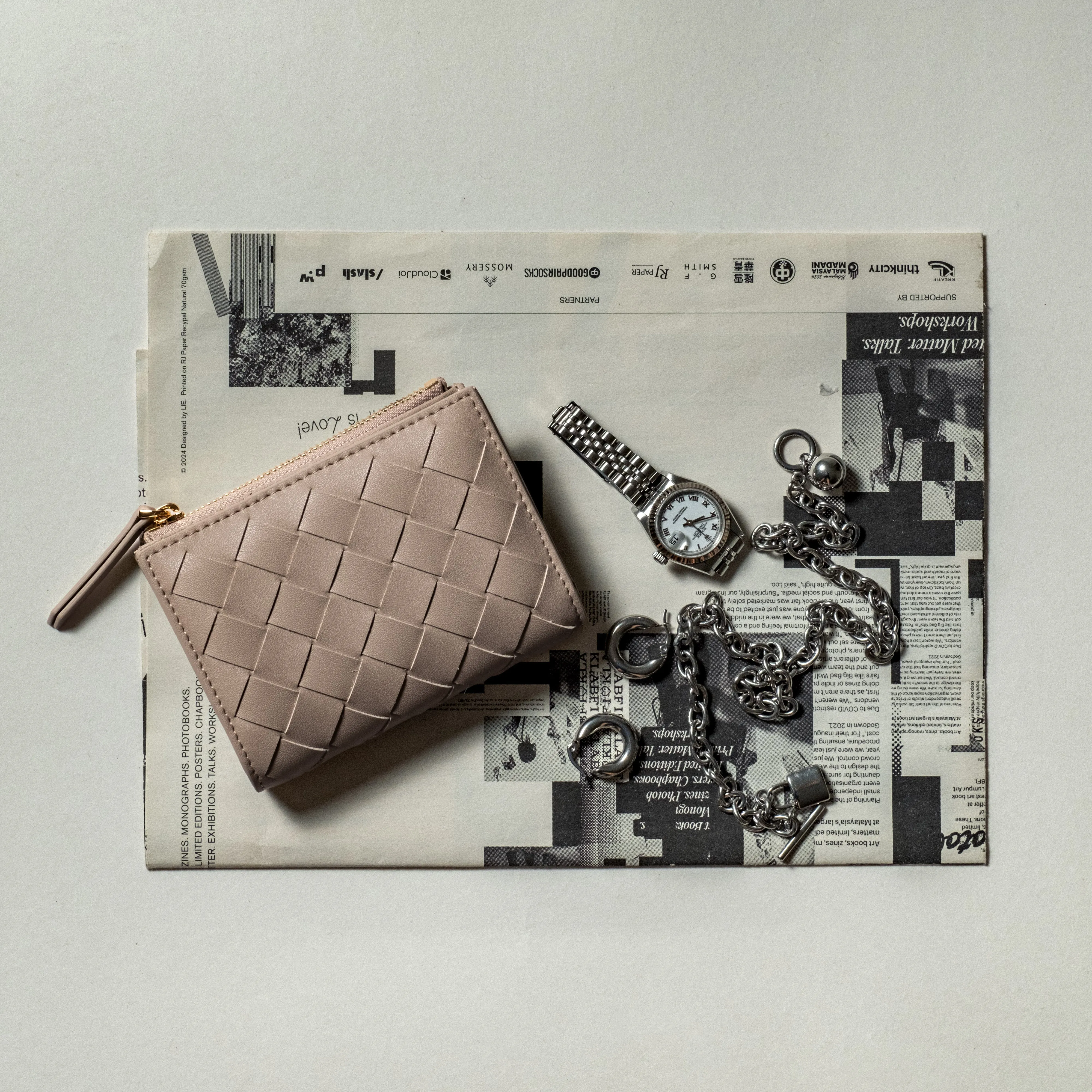 Como Woven Small Wallet