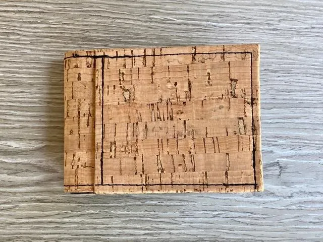 cork & nylon bifold wallet - made for wit & whim!