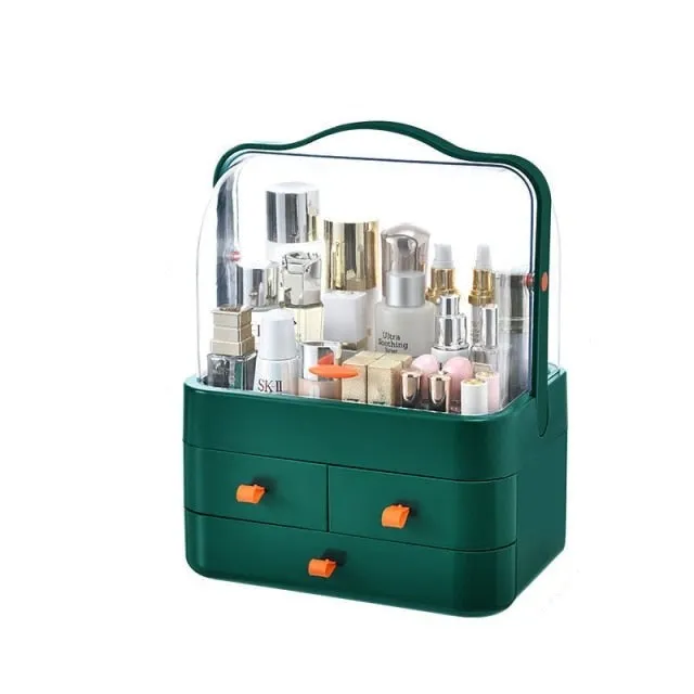 Cosmetics Storage Box Large Cosmetics Organizer Skincare Organizer Box Makeup Storage Box Jewelry Storage Case Vanity Organizer