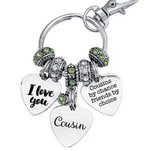 COUSINS BY CHANCE KEYCHAIN