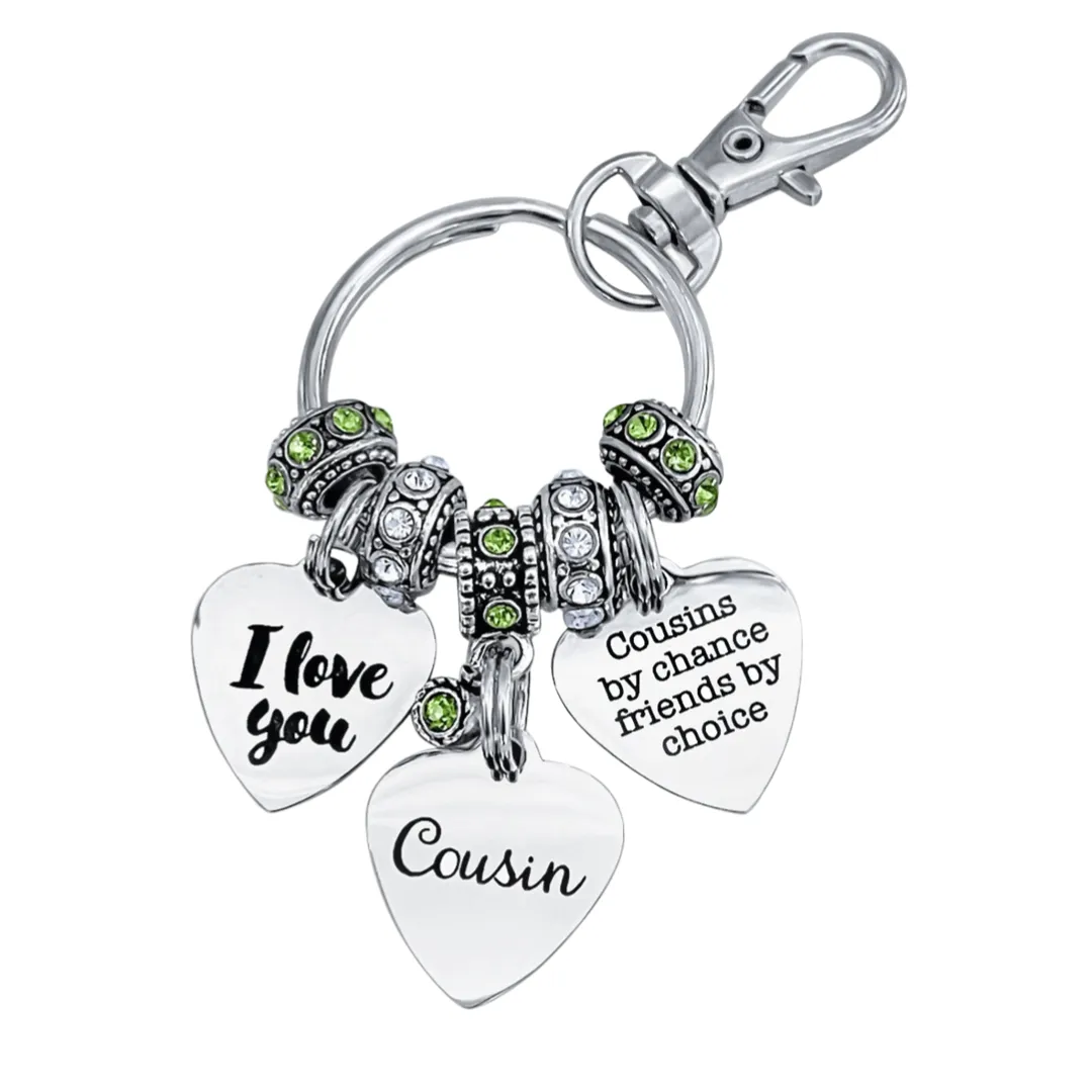 COUSINS BY CHANCE KEYCHAIN