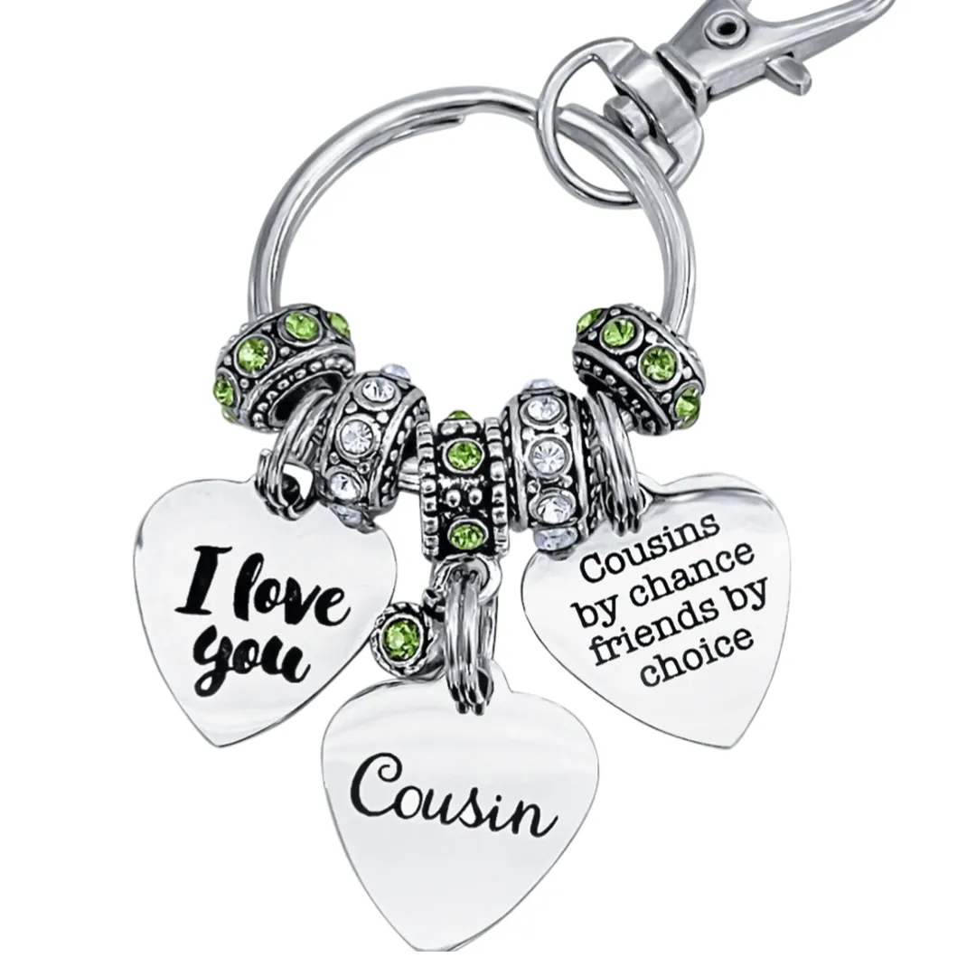 COUSINS BY CHANCE KEYCHAIN