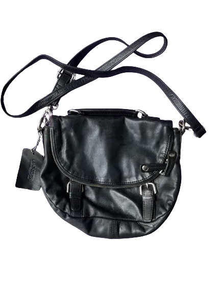 Danier Black Leather Crossbody Purse