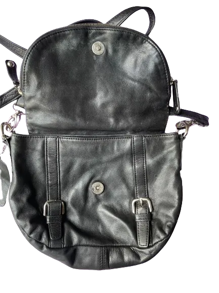 Danier Black Leather Crossbody Purse