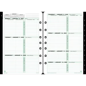 Day-Timer 2-page-per-week Original Planner Desk Refill