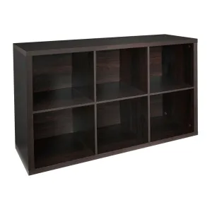 Decorative Storage 30'' H x 43.98'' W Cube Bookcase ClosetMaid Color: Black Walnut