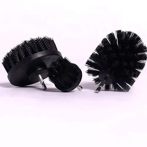 Diamond Shine 3-Pack Hard Bristle Drill Brush Attachment Set, 3 Sizes