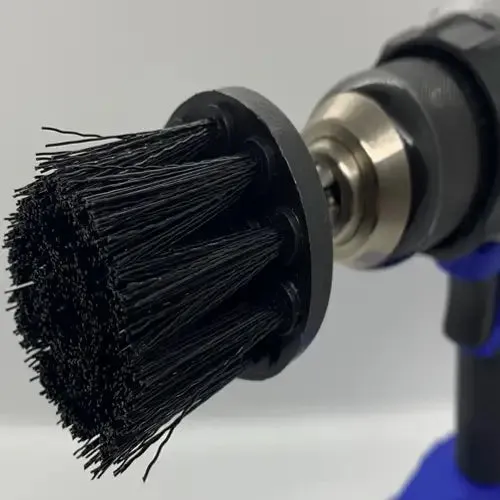 Diamond Shine 3-Pack Hard Bristle Drill Brush Attachment Set, 3 Sizes