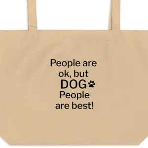 Dog People are Best! X-Large Tote/ Shopping Bags
