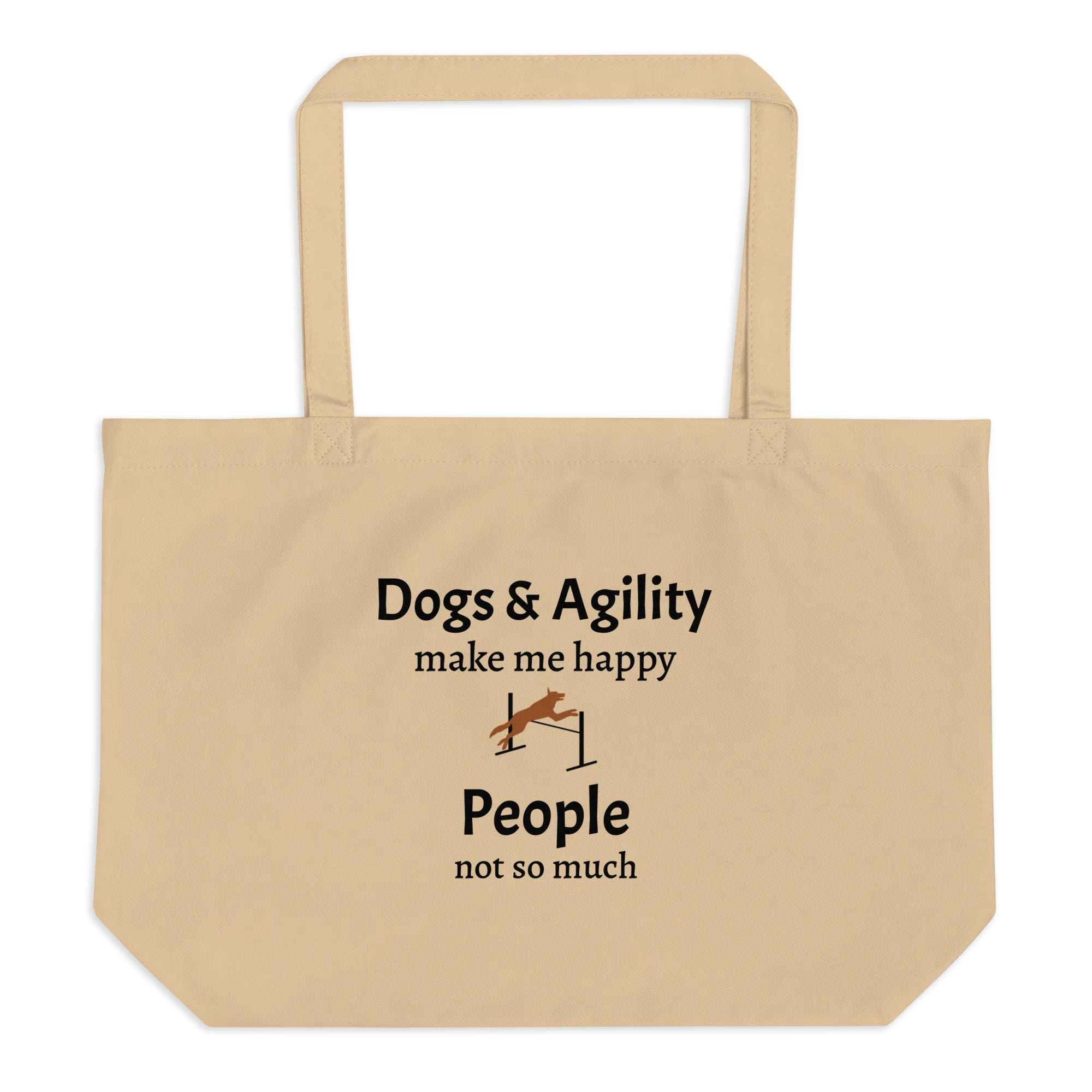 Dogs & Agility Make Me Happy X-Large Tote/ Shopping Bags