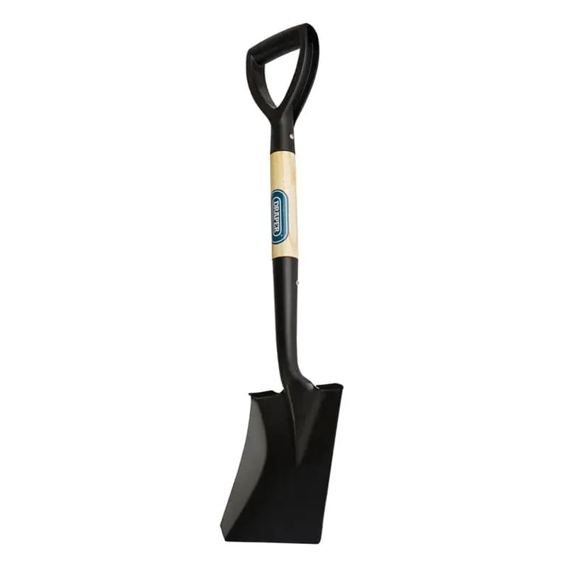 Draper 15073 Square Mouth Mini Shovel Snow Scoop Wooden Shaft Digging Spade 15073