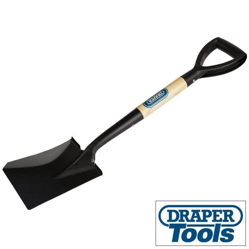 Draper 15073 Square Mouth Mini Shovel Snow Scoop Wooden Shaft Digging Spade 15073