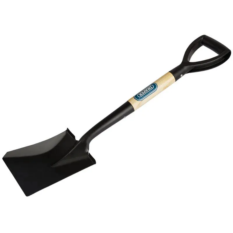 Draper 15073 Square Mouth Mini Shovel Snow Scoop Wooden Shaft Digging Spade 15073