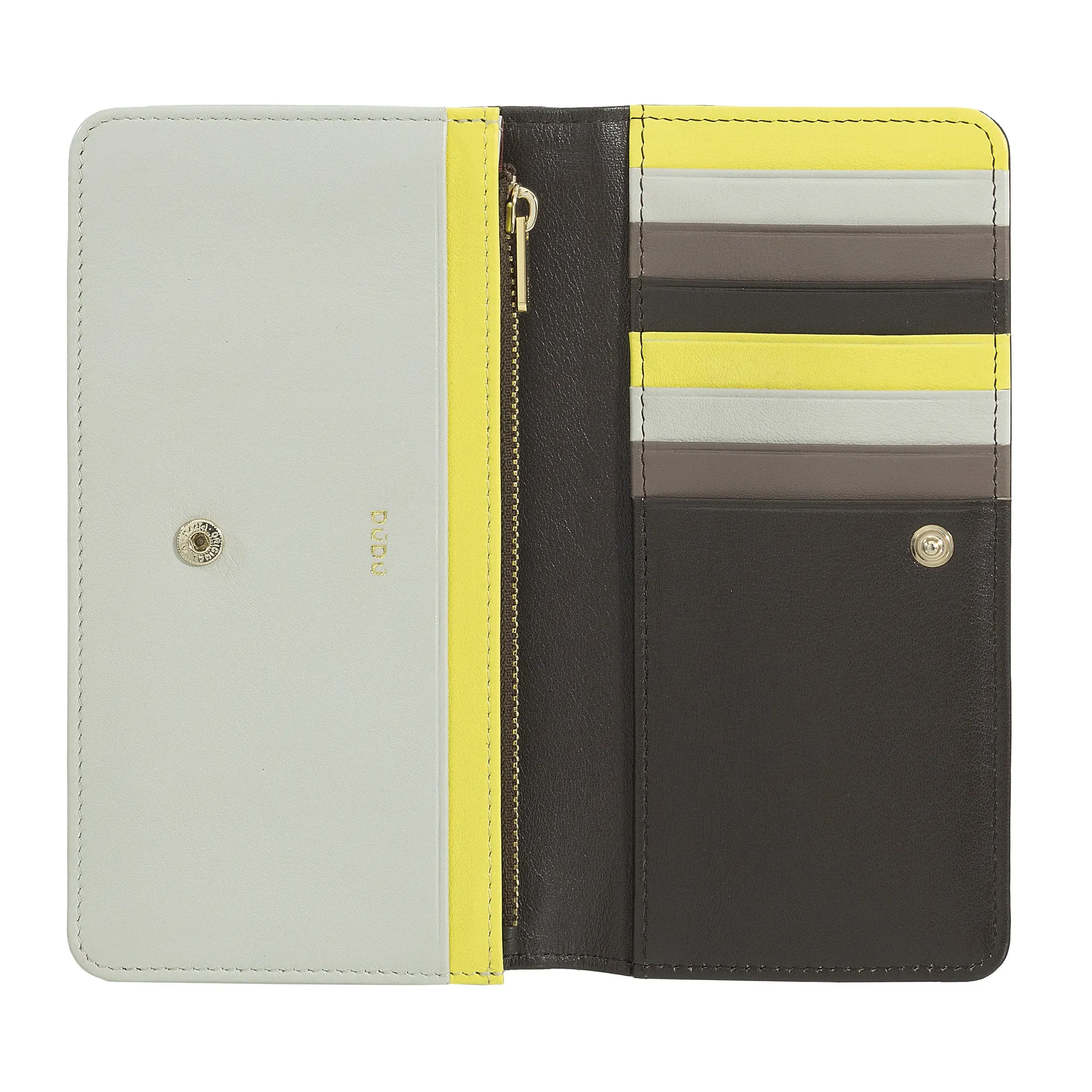 DUDU WORLD WORLD WOMEN IN MULTICOLOR SOFT LEATHER RFID PUN