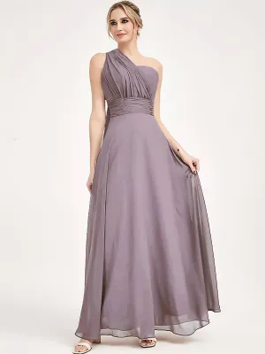 Dusk Convertible Chiffon Bridesmaid Dress Wrap Floor Length Gown
