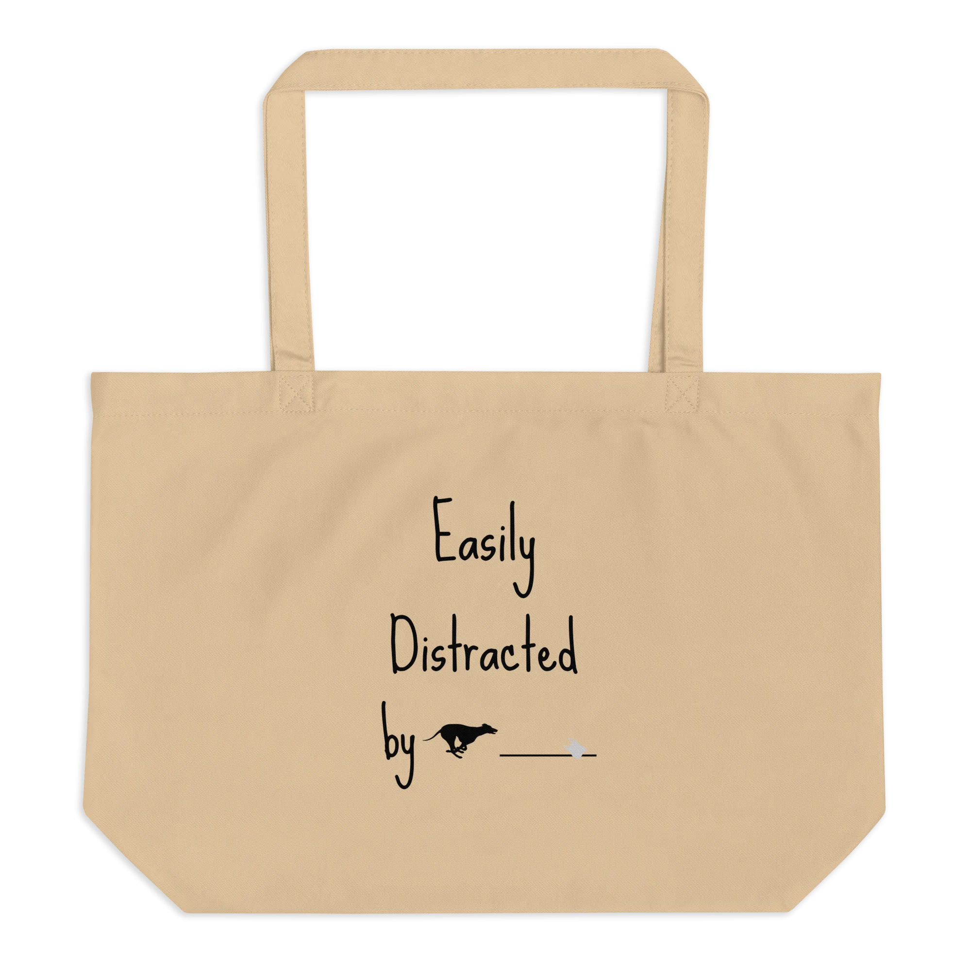 Easily Distracted by Fast CAT X-Large Tote/ Shopping Bags