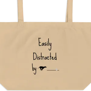 Easily Distracted by Fast CAT X-Large Tote/ Shopping Bags