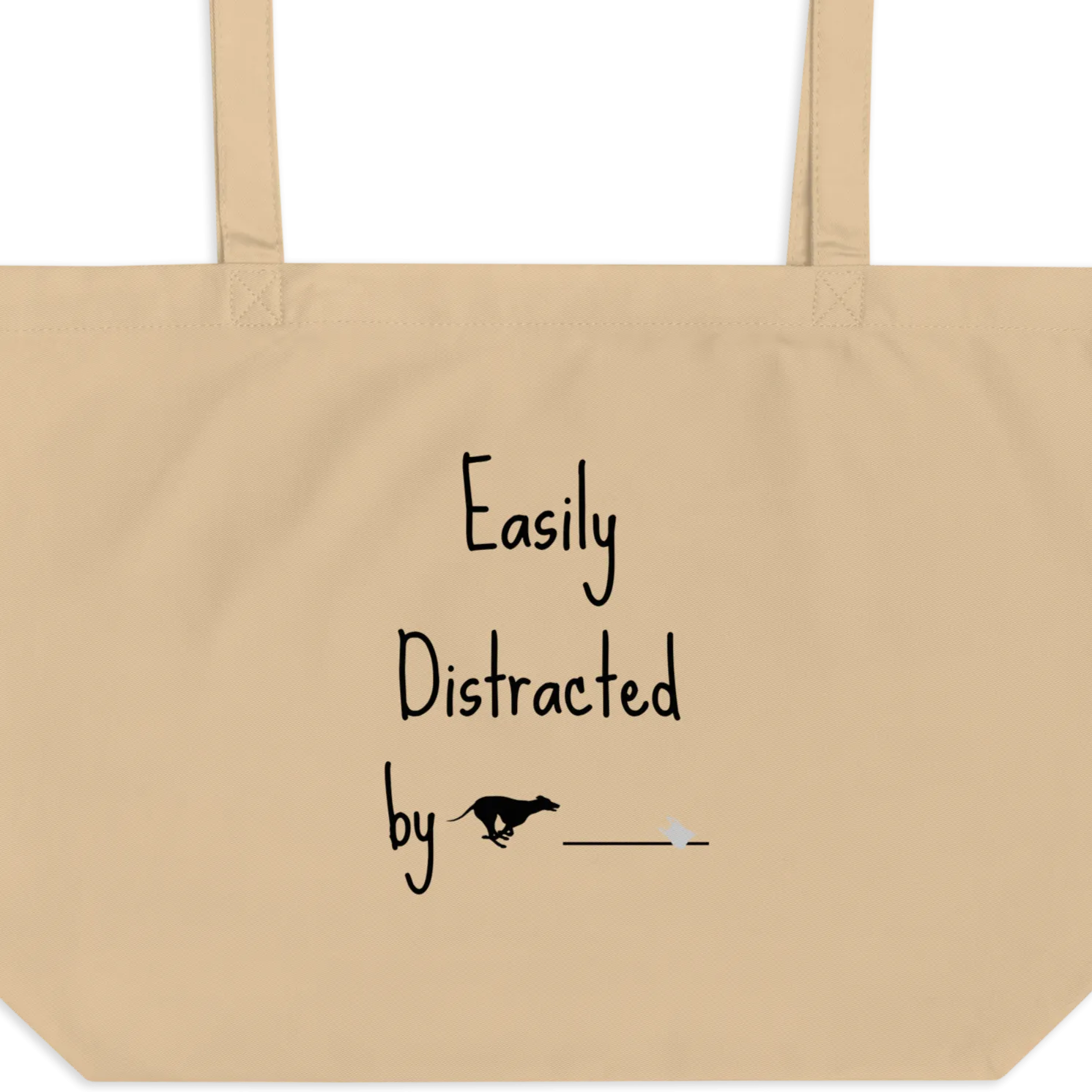 Easily Distracted by Fast CAT X-Large Tote/ Shopping Bags