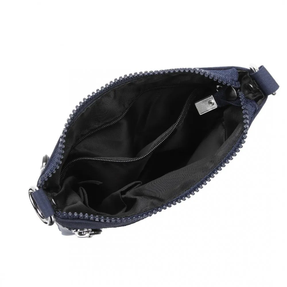 Eb2228 - Kono Casual Multi Pocket Rfid Blocking Cross Body Bag - Navy