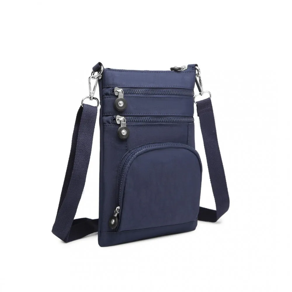 Eb2228 - Kono Casual Multi Pocket Rfid Blocking Cross Body Bag - Navy
