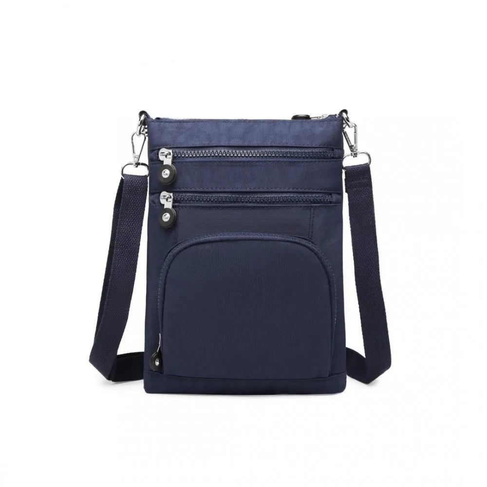 Eb2228 - Kono Casual Multi Pocket Rfid Blocking Cross Body Bag - Navy