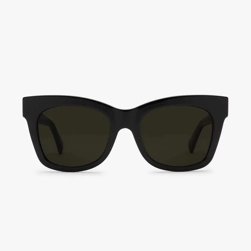 Electric Capri Sunglasses - Gloss Black/Grey Polarized