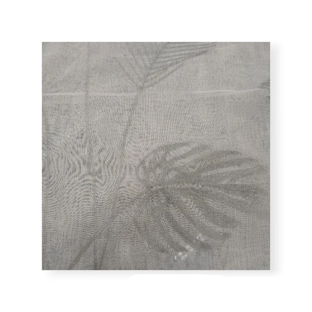 Embroided Voile XHS White 280cm