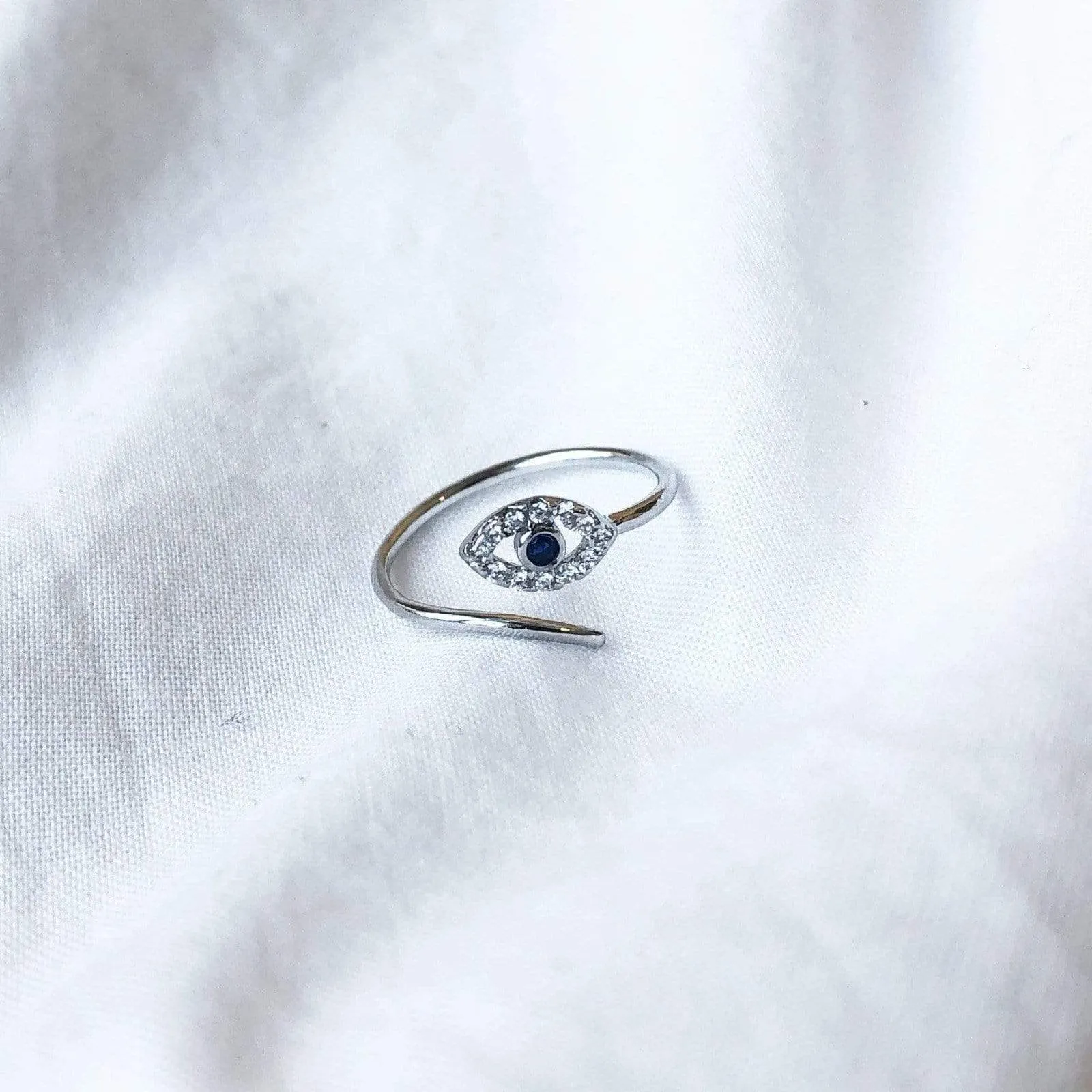 Evil Eye Wire Ring