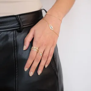 Evil Eye Wire Ring