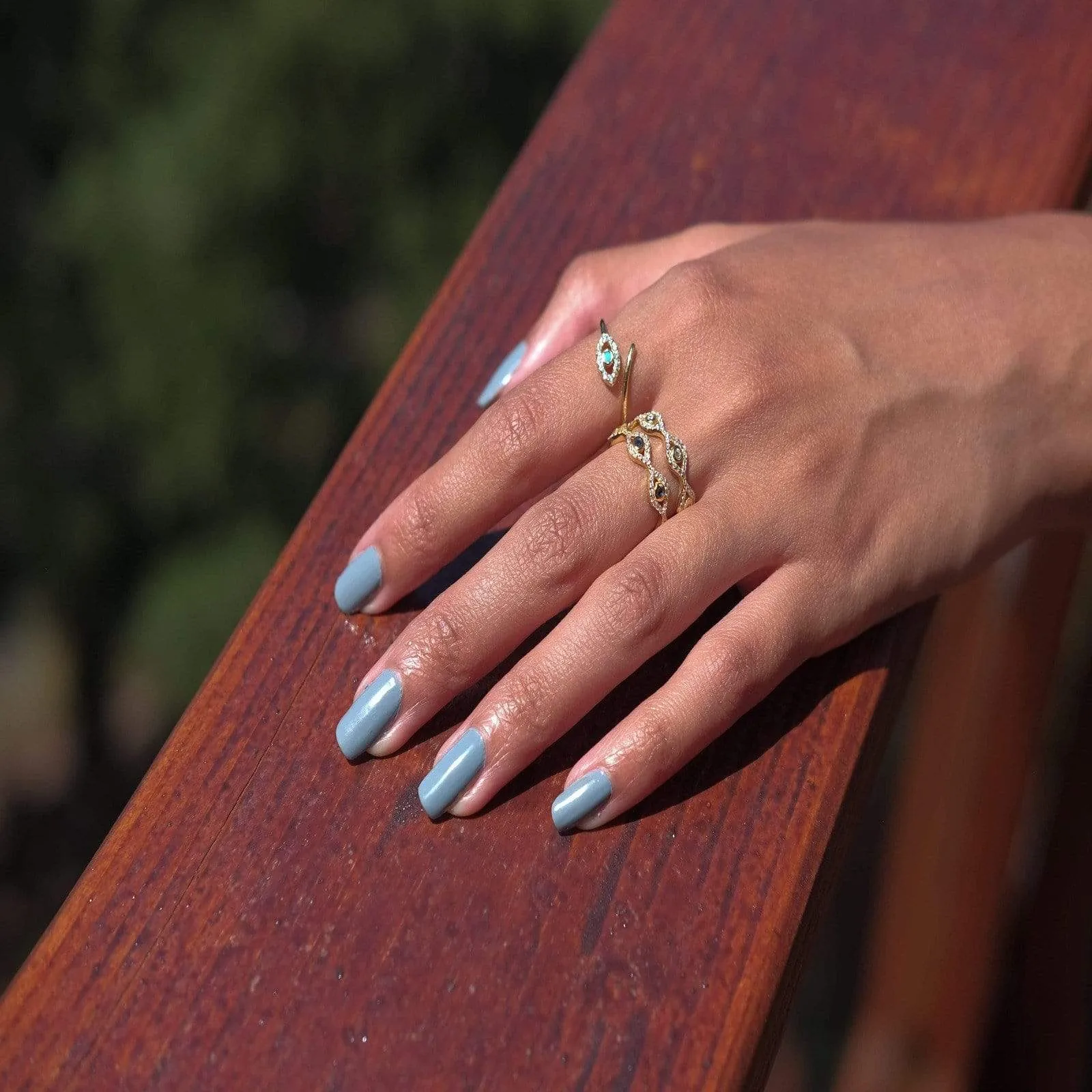 Evil Eye Wire Ring