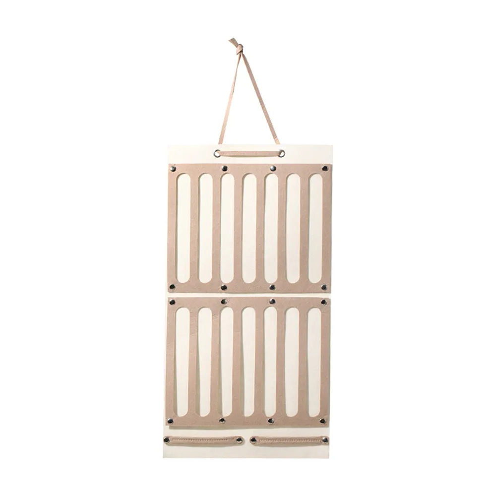FaSoLa Hair Accessories Hanging Organizer - Small, Coffee Color