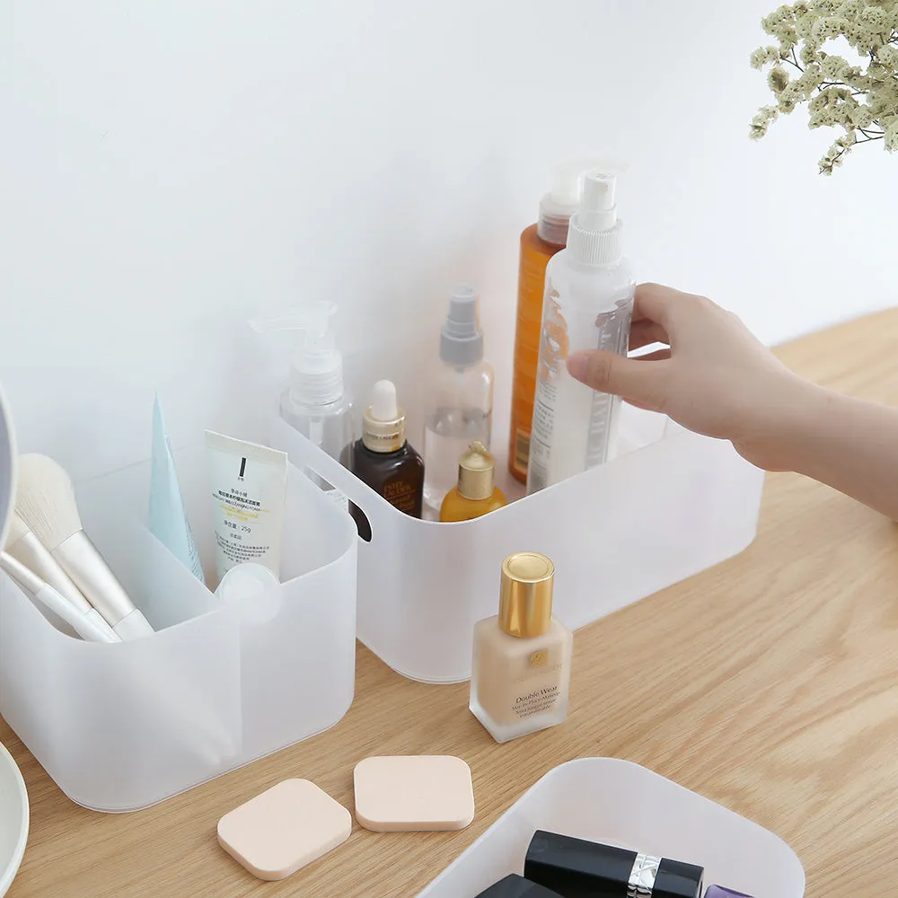 FaSoLa Japanese Style Medium White Cosmetic Organizer