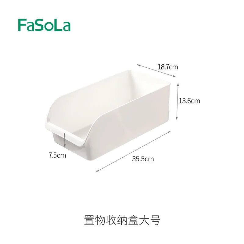 FaSoLa Large White Storage Organizer Box