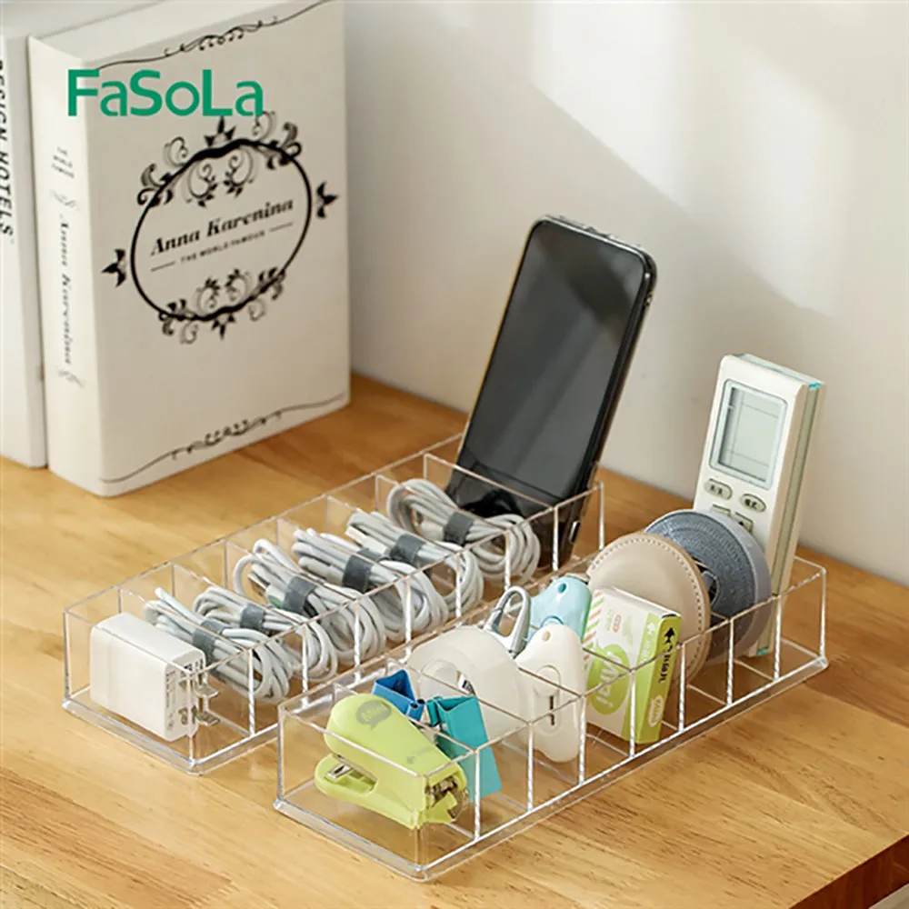 FaSoLa Transparent Cable Organizer Box